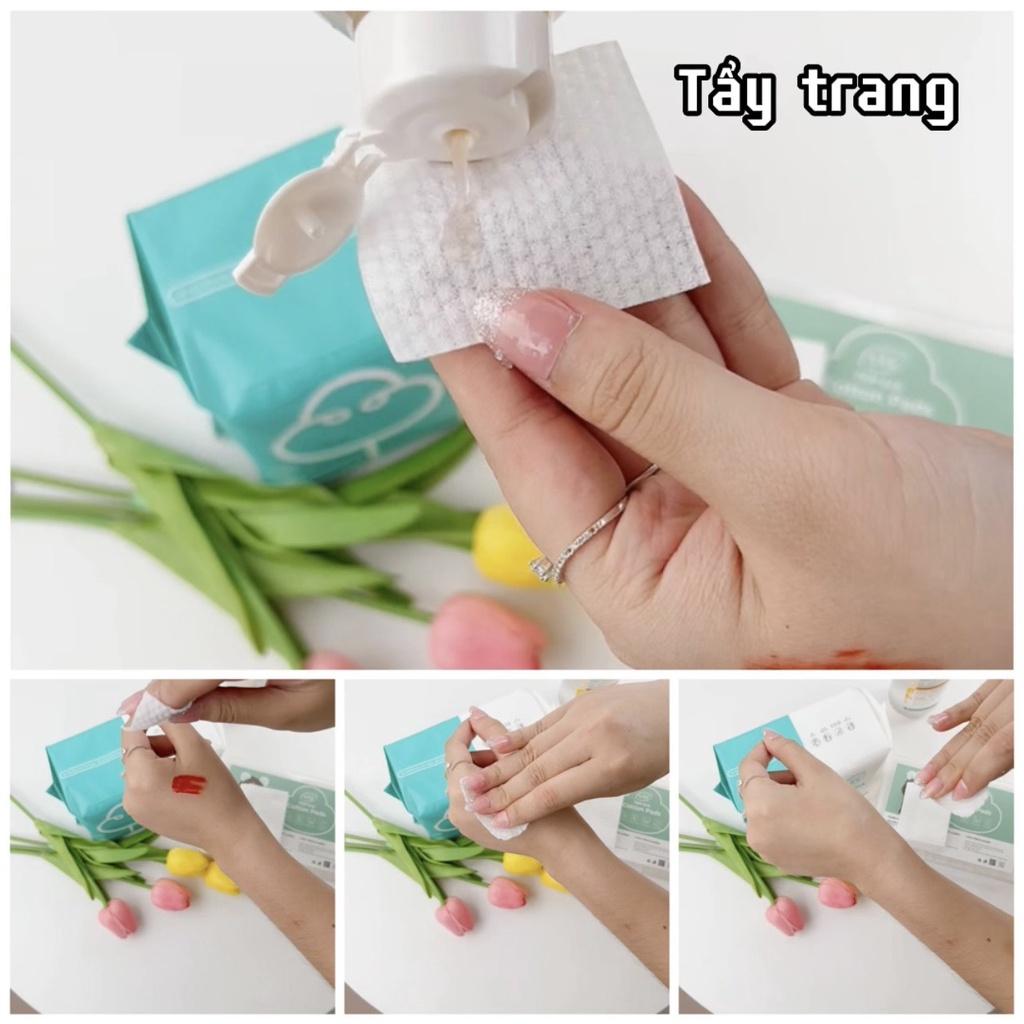 Bông tẩy trang Top Gia 600 miếng mỏng an toàn tiện lợi cho da