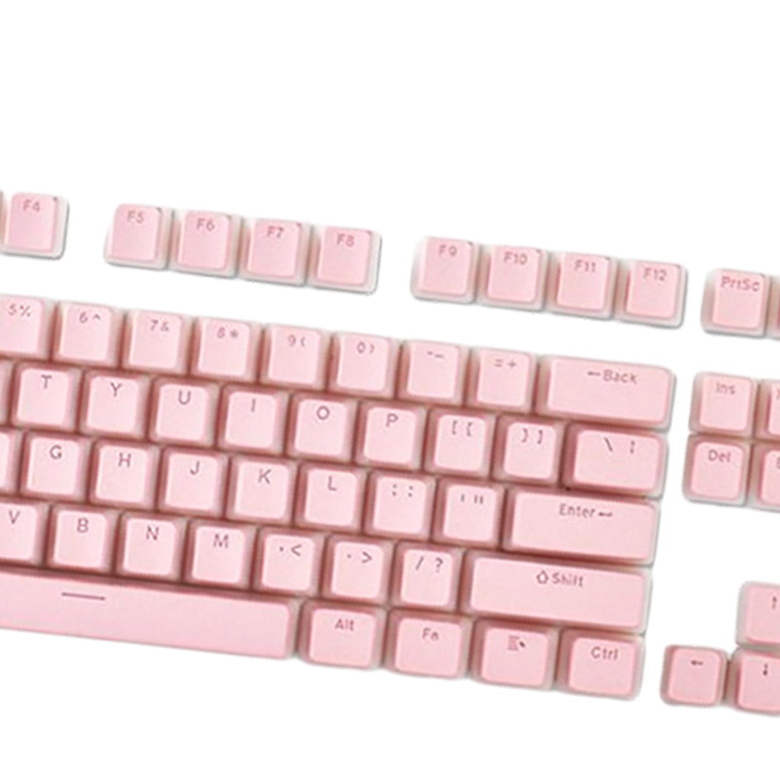 Pudding Keycaps Full 108 Key Set Double Shot PBT Keycap Set for Mechanical Keyboards