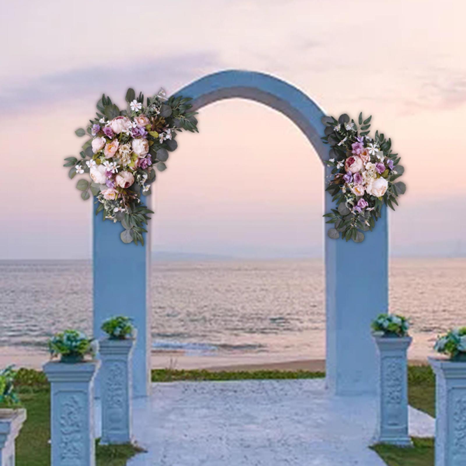 Wedding Arch Flowers Green Leaves Wedding Centerpiece for Door Decoration