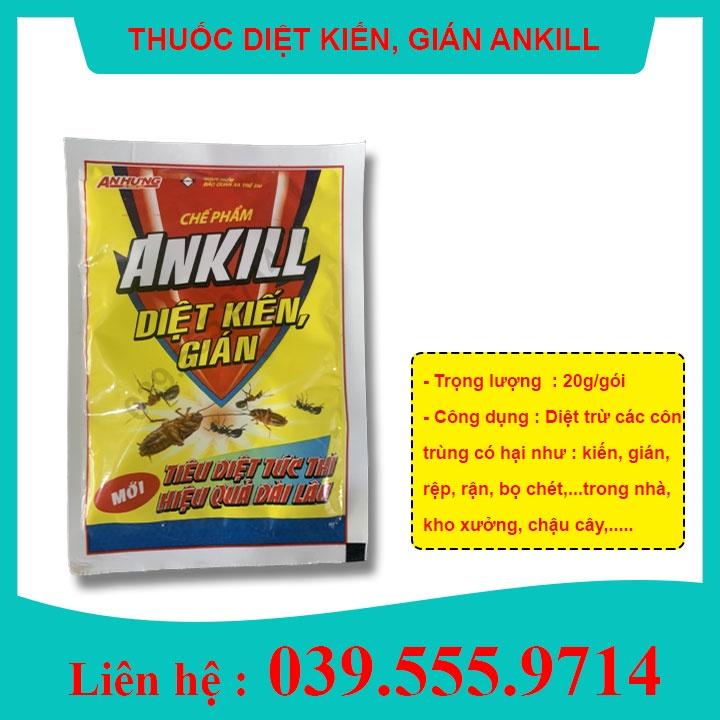 Chế phẩm Ankill diệt kiến gián côn trùng gói 20gram