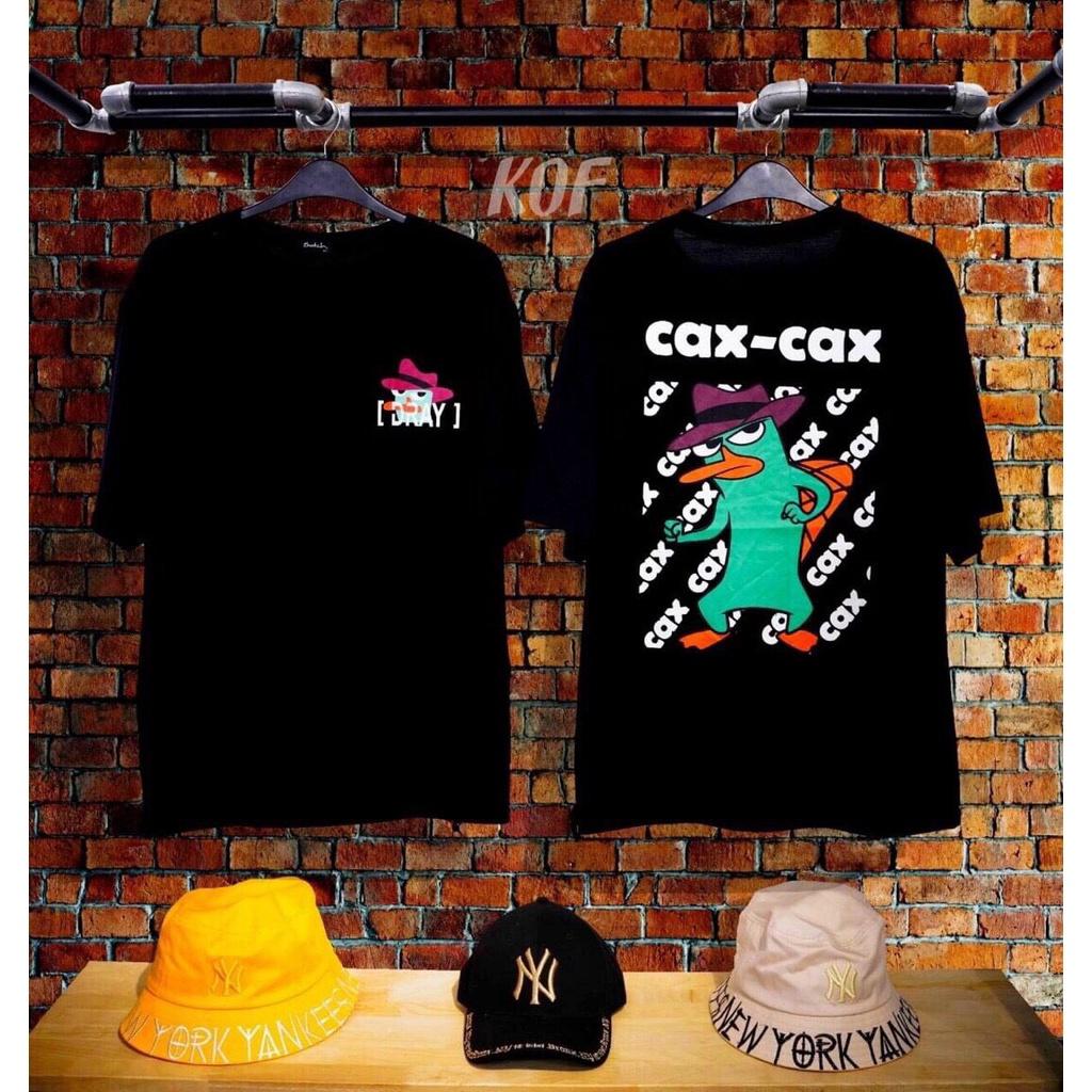 Áo Thun Unisex Tay Lỡ Form Rộng Chú Vịt CaxCax nam nữ Cực HOT