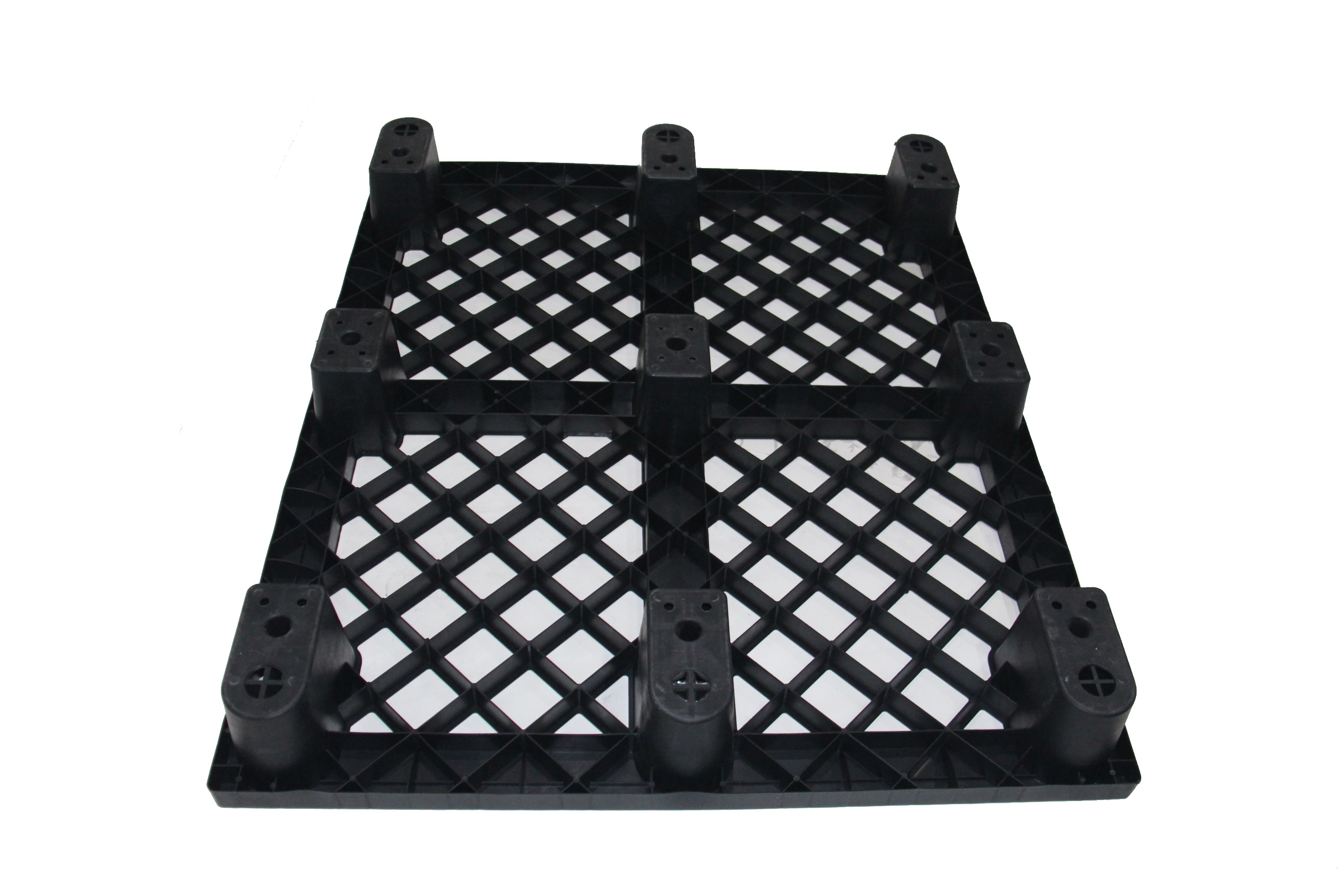 Pallet Nhựa Khôi Việt 1200x1000x140 09 chân cốc màu đen
