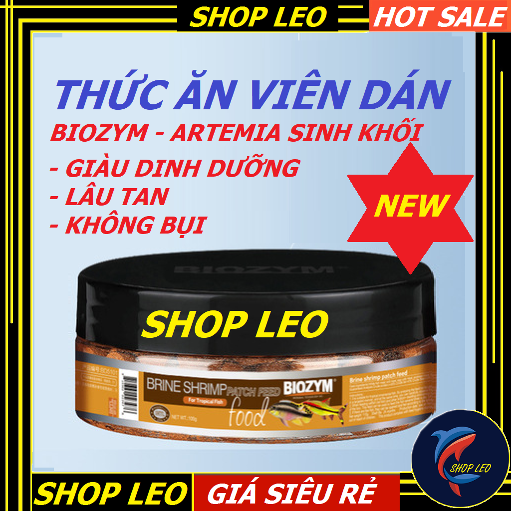 Thức ăn viên dán Biozym Brine Shrimp Food - cám dán cho cá thủy sinh-shopleo