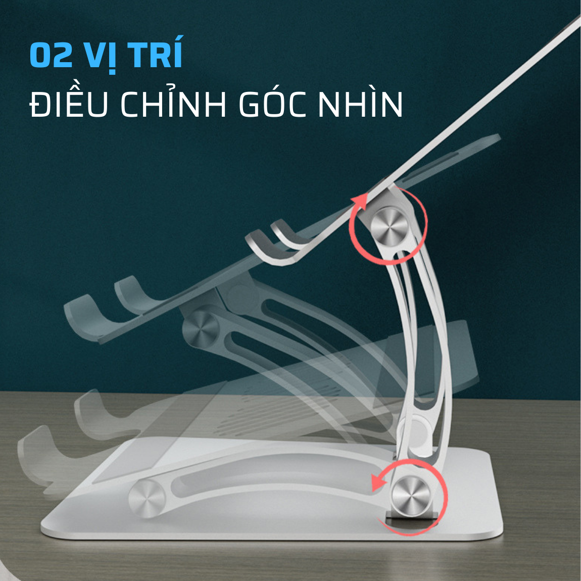 Giá Đỡ Máy Tính, Laptop Máy Tính Bảng Chất Liệu Hợp Kim Nhôm Cao Cấp Hỗ Trợ Tản Nhiệt Chống Mỏi Cổ, Vai, Gáy. Hàng Chính Hãng Tamayoko