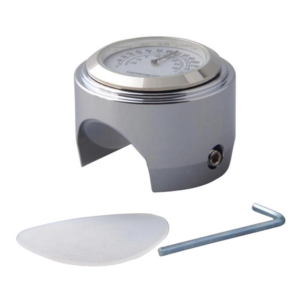 2pcs/set Motorcycle 7/8" 1" Handlebar  Clock & Temp  Kit