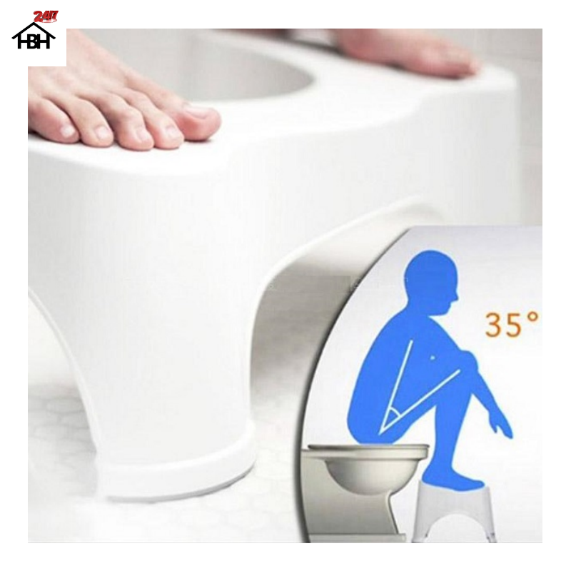 Ghế Nhựa Kê Chân Toilet , Bồn Cầu Khi Đi Vệ Sinh chống táo bón  00275