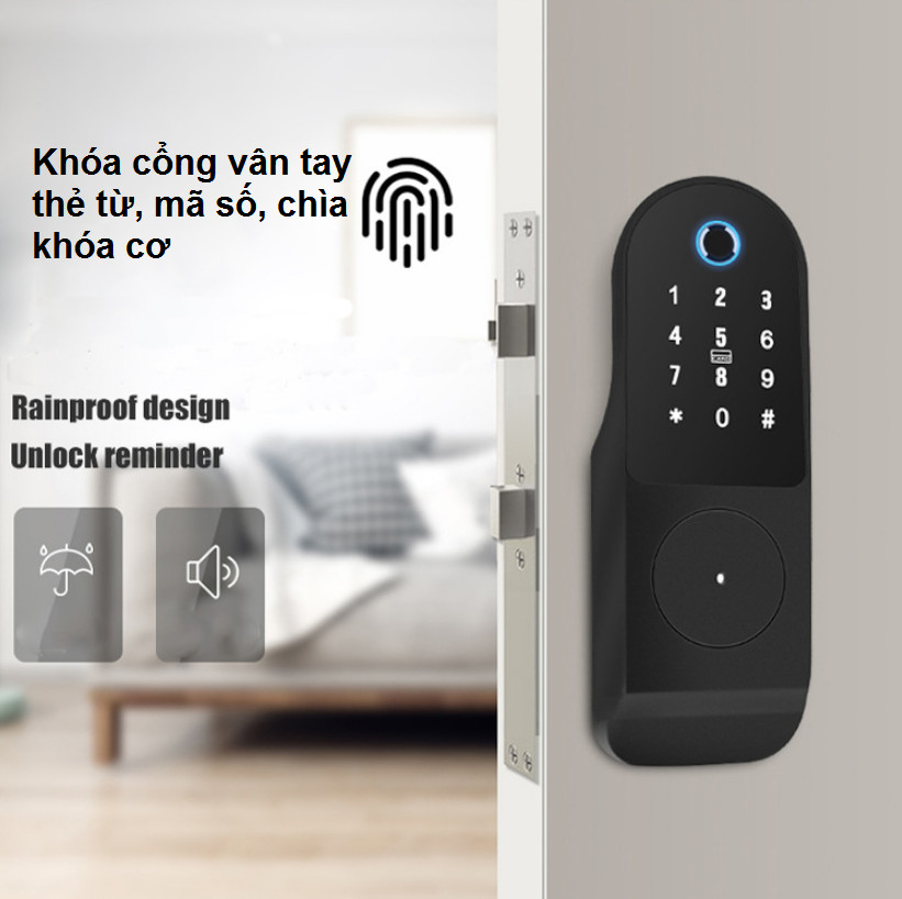 Khóa Cổng Vân Tay Thẻ Từ Mã Số Thông Minh SHP-IDL8