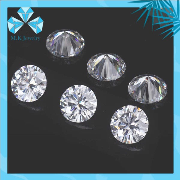 SIZE 12Ly - Kim cương nhân tạo - Moissanite nước D - VVS1 . Kiểm định quốc tế GRA.