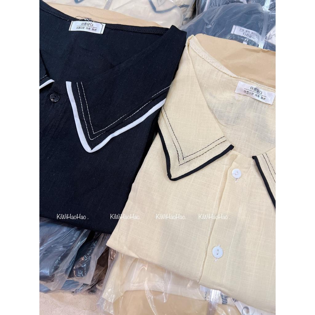 Váy bầu thời trang thiết kế sơ mi chất lụa hàn châu freesize từ 45 đến 70kg-đầm bầu mùa hè