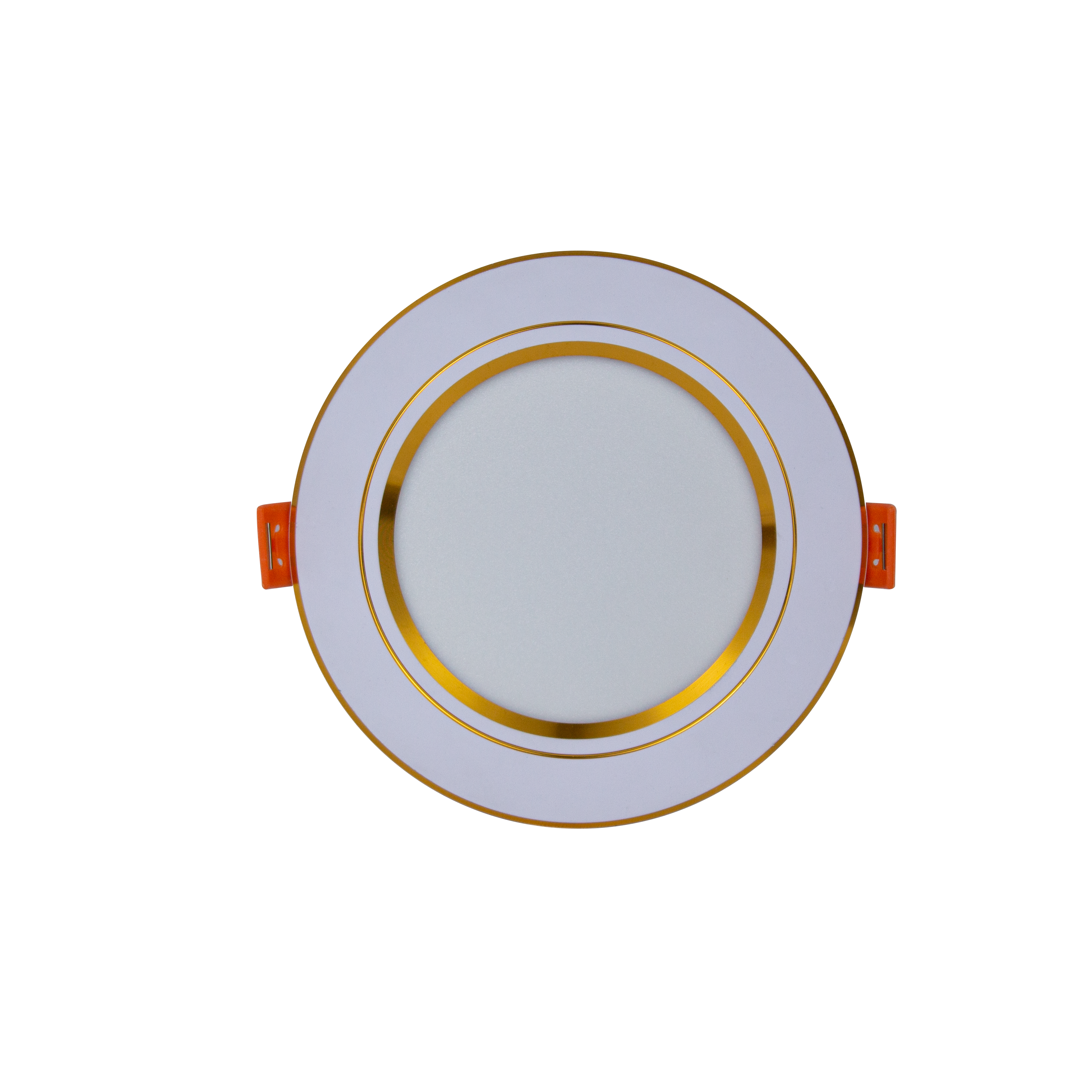 Combo 10 Đèn Led âm trần Downlight 9W Viền Vàng Đơn Sắc