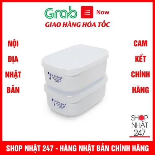 Set 2 hộp nhựa đựng thực phẩm White pack 280ml/1 hộp Nhật Bản