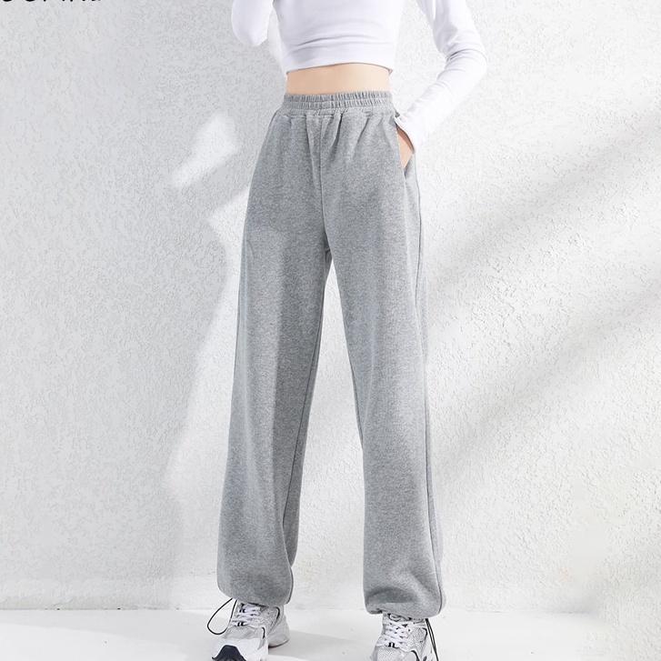 Quần Jogger Thể Thao Nữ Quần tập thể thao Jogger bo cổ chân, chun bụng, Không túi sau