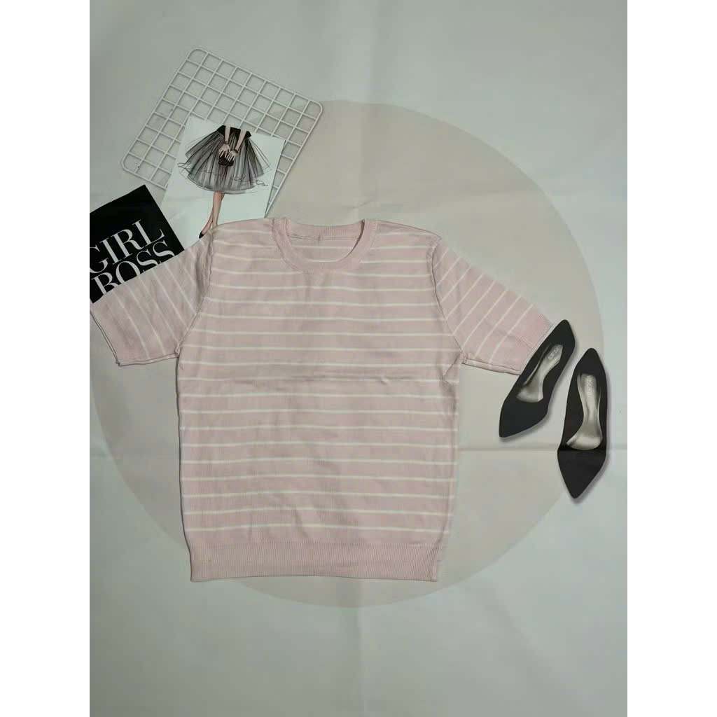 Áo len mongtoghi,áo len dệt kim nữ hàng thanh lý họa tiết dễ thương size 58-63,65kg