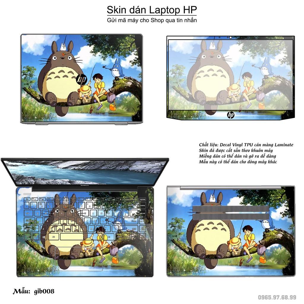 Skin dán Laptop HP in hình Ghibli Studio (inbox mã máy cho Shop)