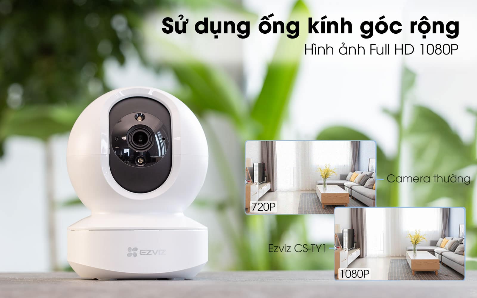 Camera WIFI trong nhà xoay 360 EZVIZ TY1 4MP đàm thoại 2 chiều - Hàng chính hãng