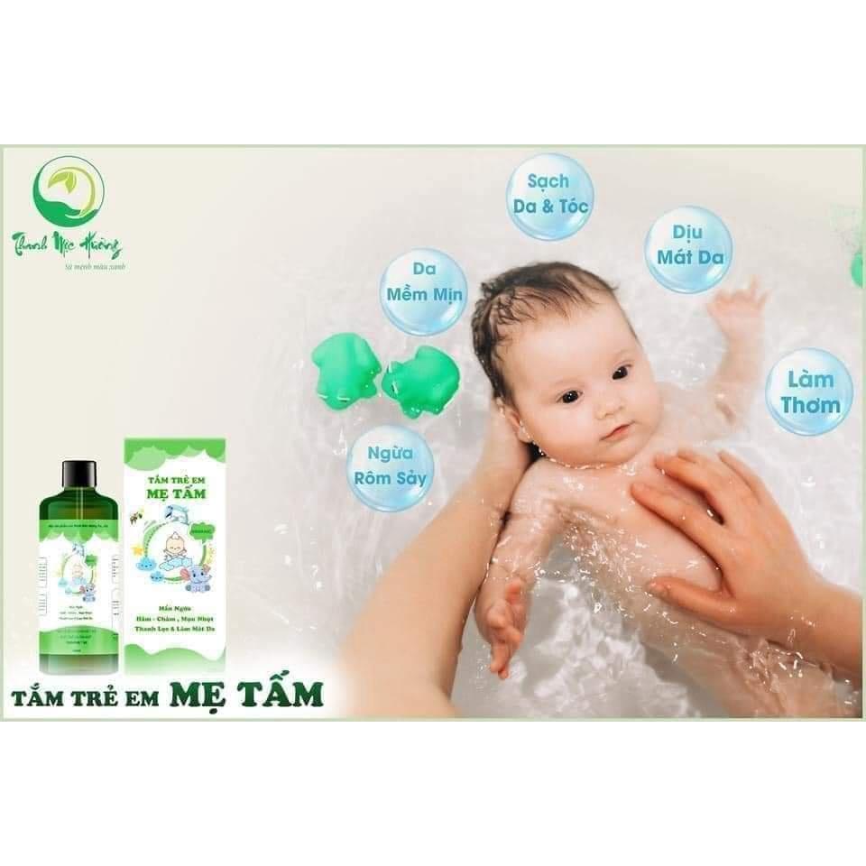 Tắm trẻ em mẹ tấm ngăn ngừa rôm sảy mẫn ngứa ở trẻ Thanh Mộc Hương 320ml