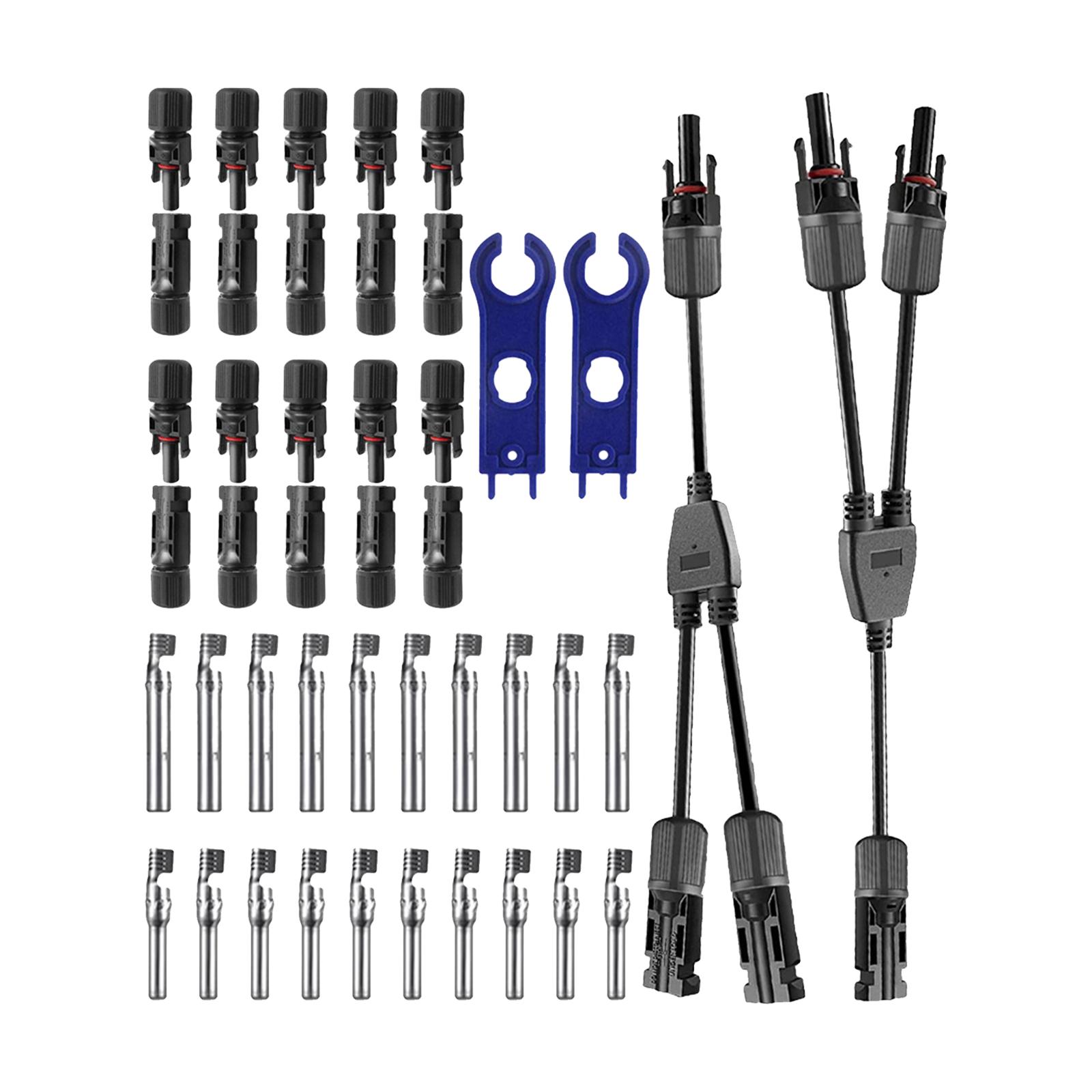 Đầu Nối Cáp Bảng Điều Khiển Năng Lượng Mặt Trời Âm/Dương Với Kìm Uốn 1 Đến 2 Nhánh Loại Y
