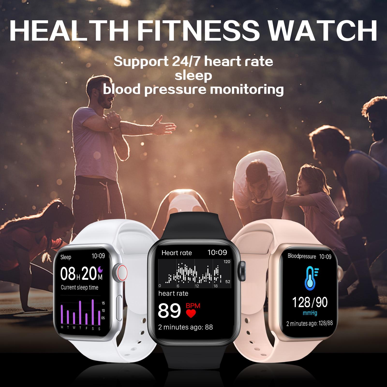 2023 Smartwatch Series 7 Smartwatch I7+MAX Mens Dial-Up Smartwatch Tracker Sức khỏe Thể thao Tracker Phụ nữ Watch X8 MAX IWO13