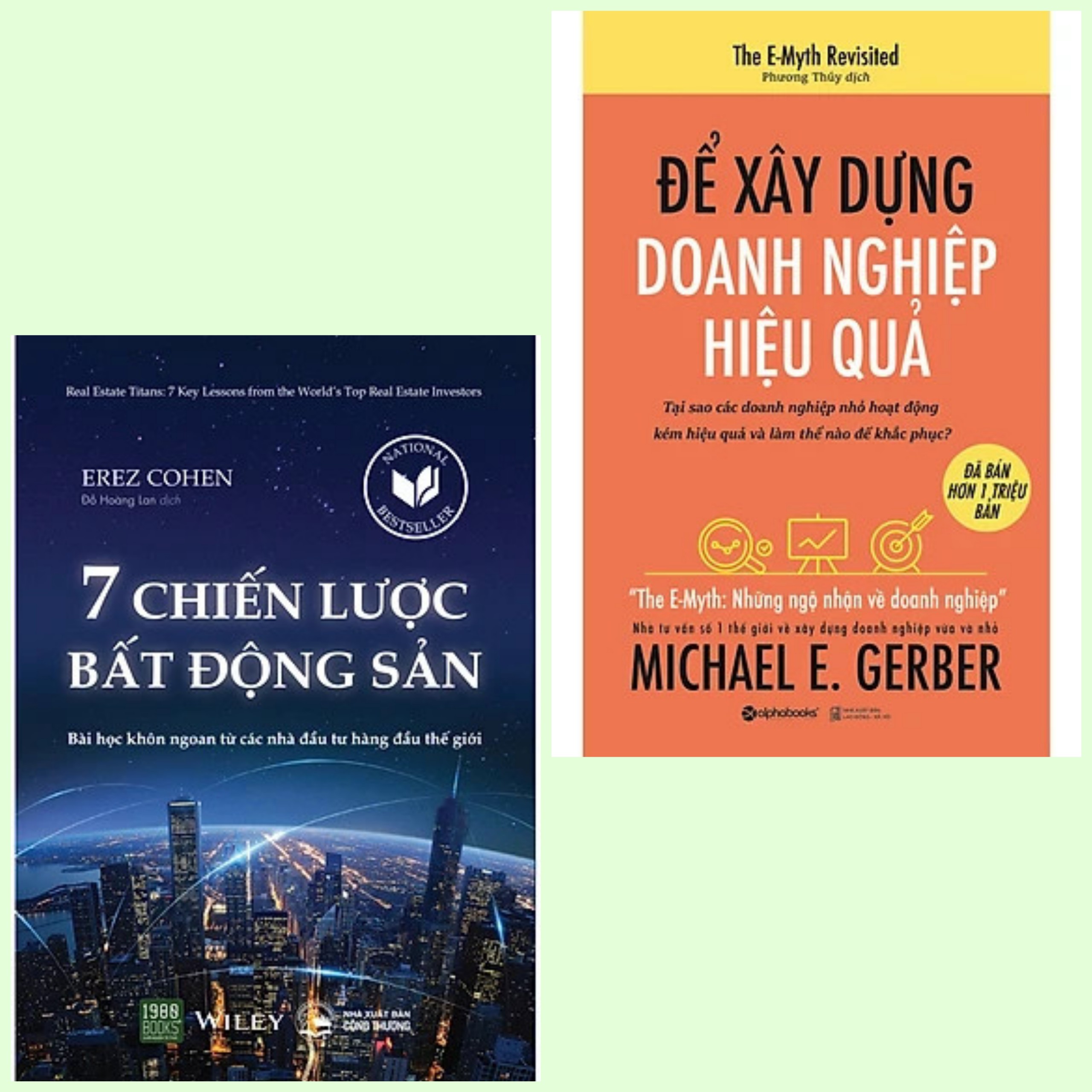 Combo 2 cuốn: 7 Chiến Lược Bất Động Sản + Để Xây Dựng Doanh Nghiệp Hiệu Quả