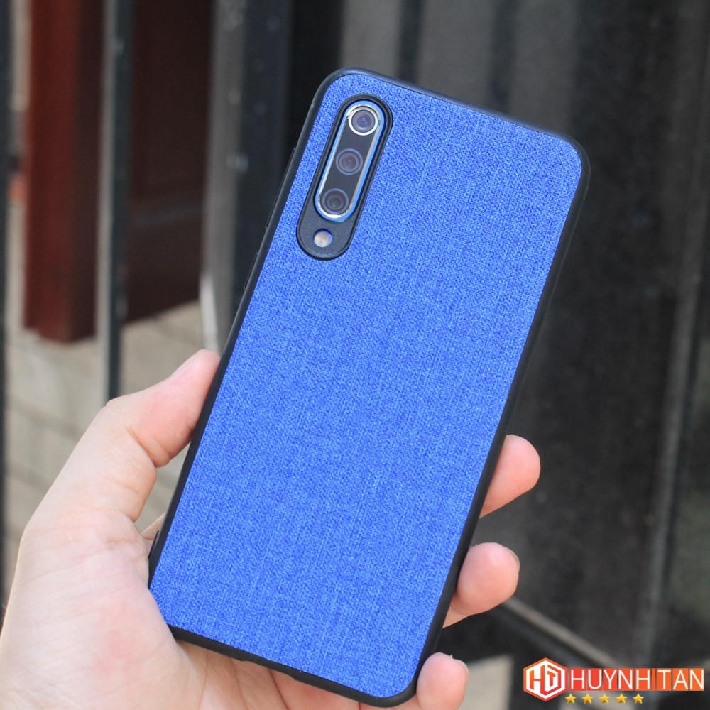 Ốp lưng Mi 9, Mi 9 SE vân vải Jean chống bám vân tay