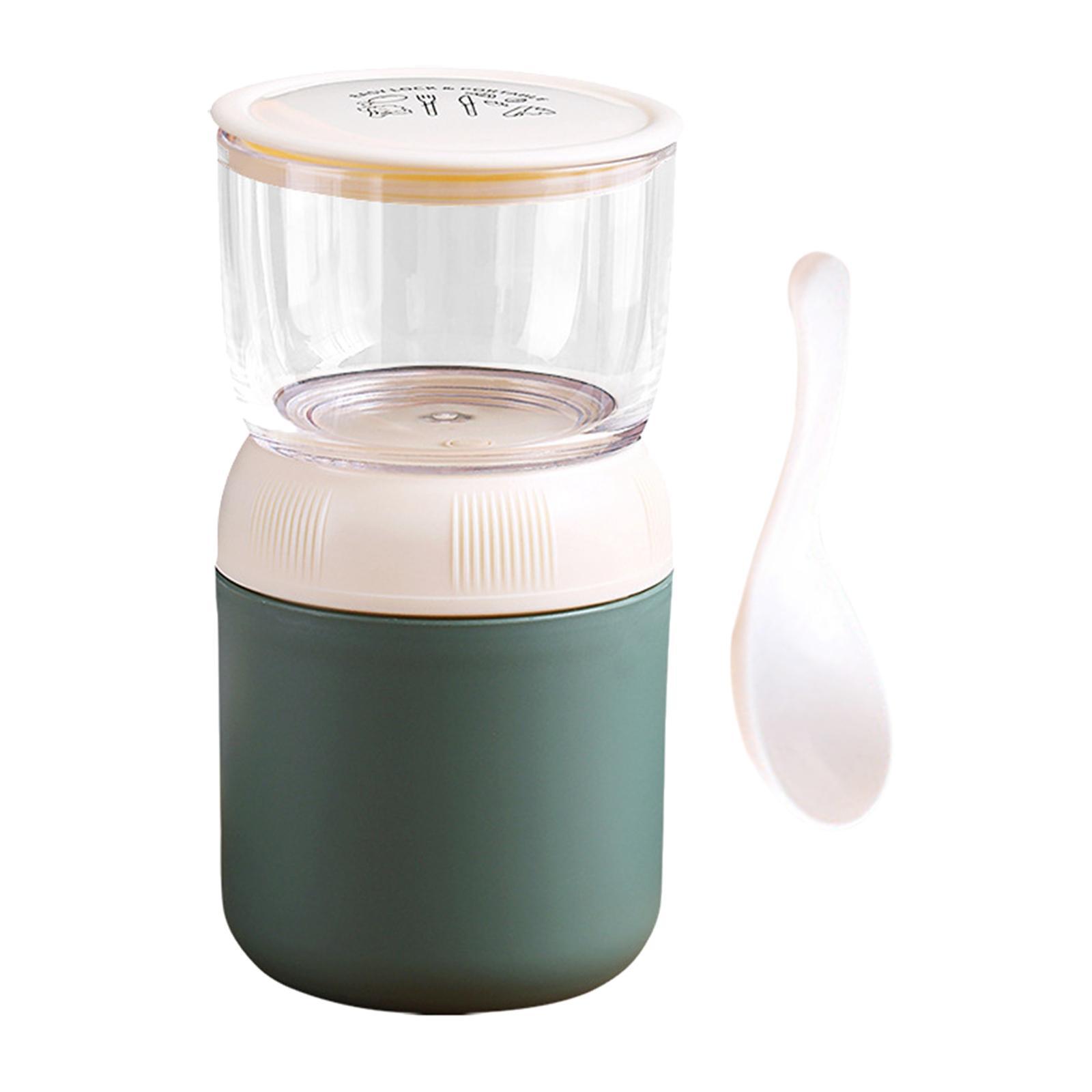 2Pcs Lunch Pot Yogurt Container Insulated Food Container 2 Tier