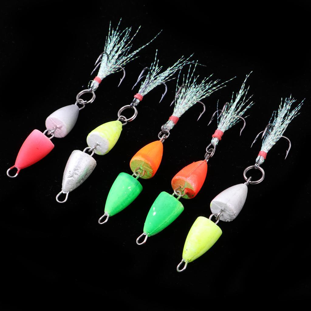 5 Pieces EVA Bright Fishing Lures Set Fishing Baits Crankbaits Bass Fishing
