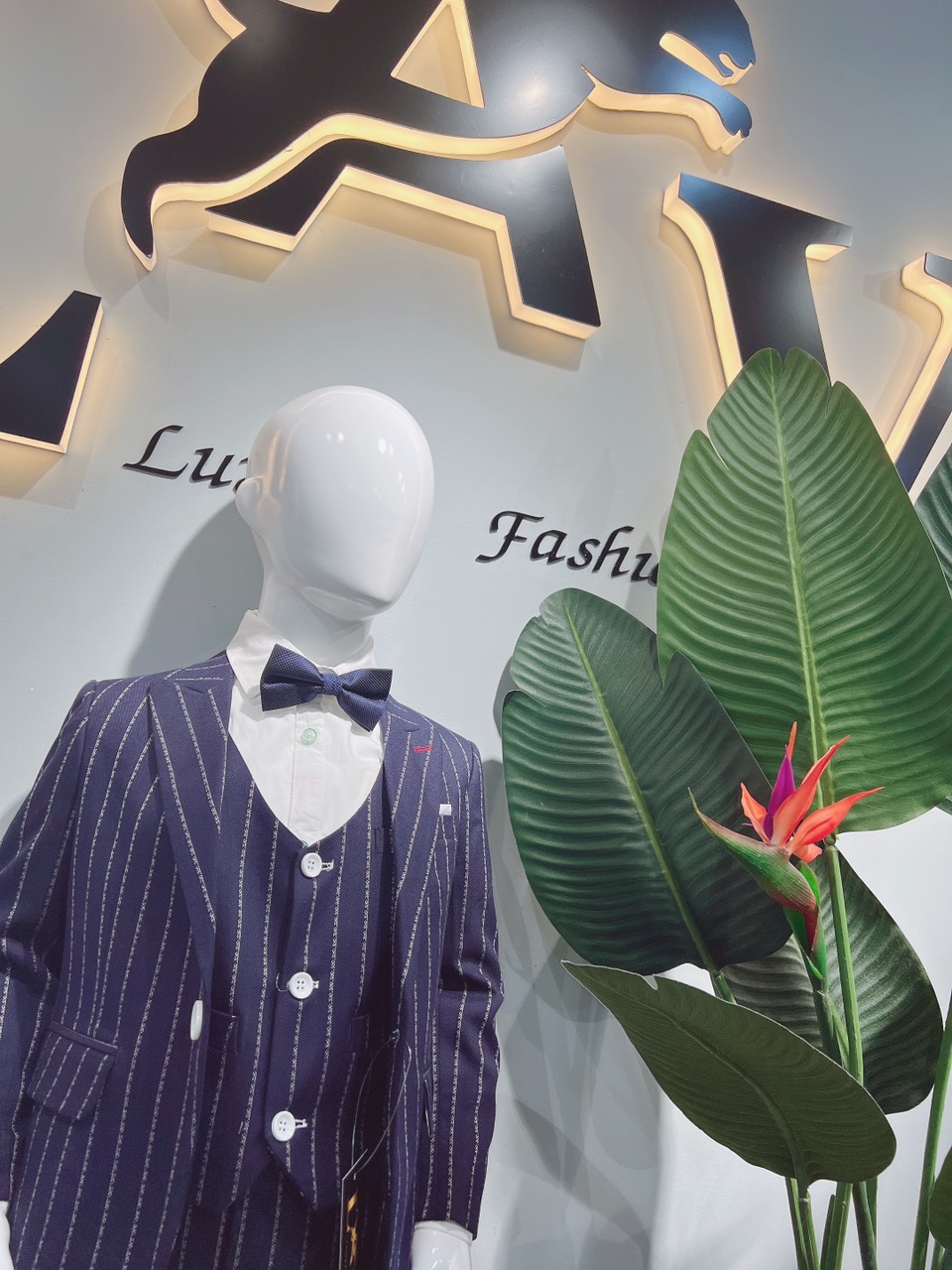 Vest bé trai cao cấp màu Xanh MS2016
