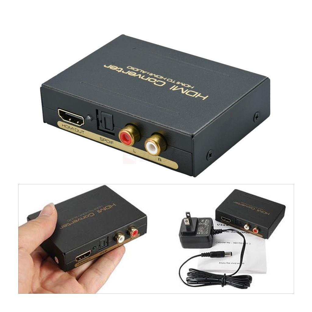 Bộ chuyển HDMI ra HDMI, AV, SPDIF dùng hát karaoke nghe nhạc trên loa lớn - AY60