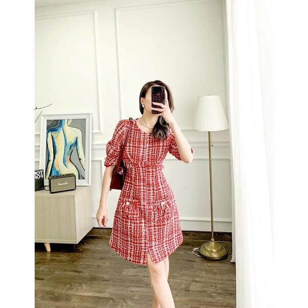 Luna Dress| đầm Tweed cao cấp tay ngắn Story.clothes thời trang nữ