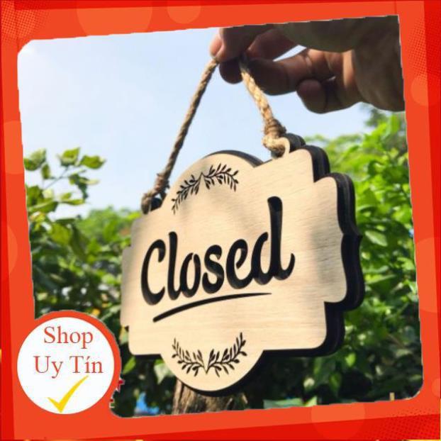 Bảng Gỗ Decor - Mẫu Open - Close - Bảng Gỗ Woody