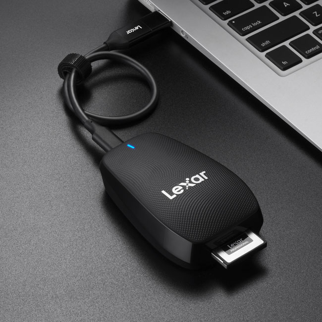 Đầu đọc thẻ Lexar Professional CFexpress Type B USB 3.2, tốc độ truyền nhanh, kích thước nhỏ gọn - Hàng chính hãng BH 5 năm