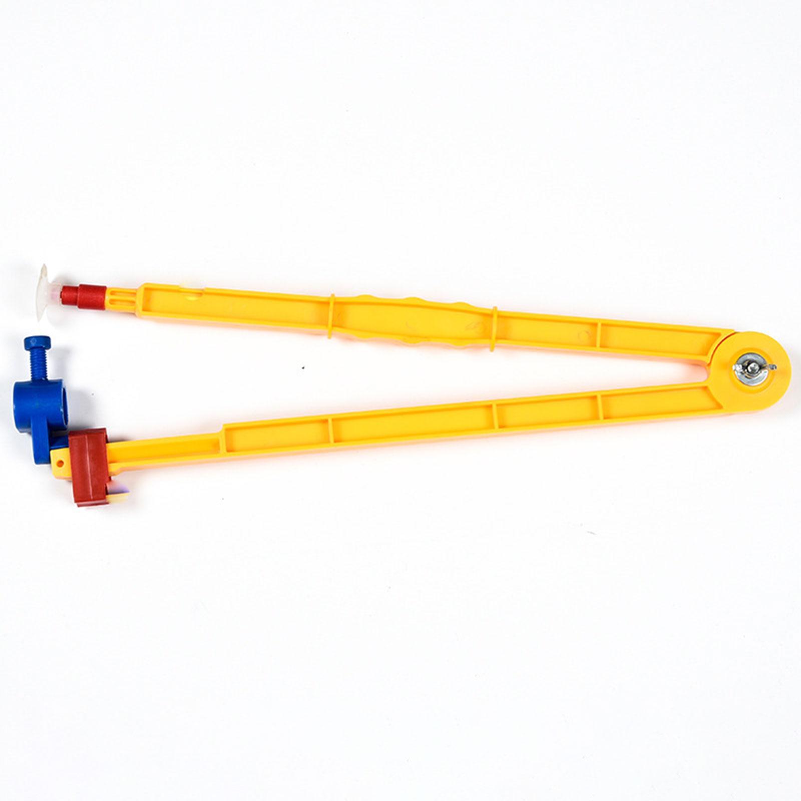 4x Math Geometry Rulers Compass Angle Measurement Stationery Tool Protractor Triangle Ruler for Students Whiteboard School