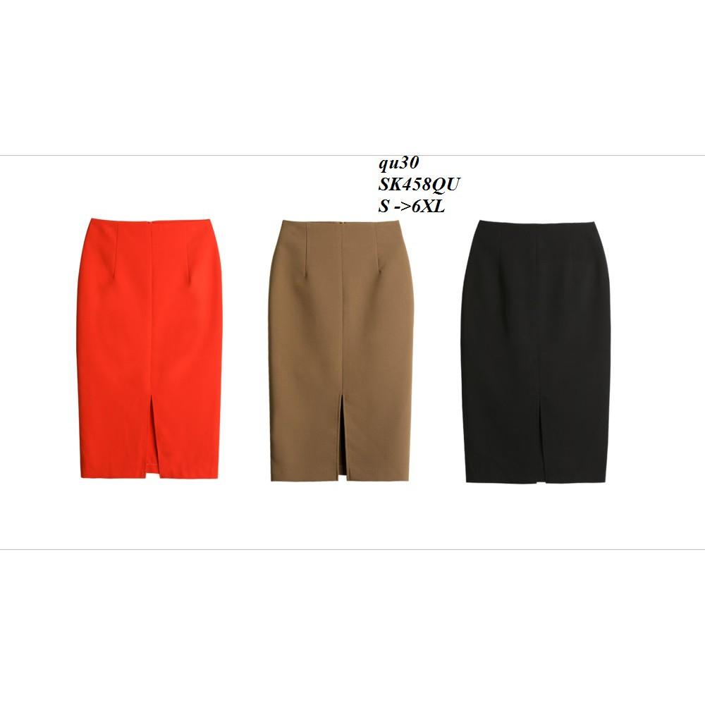 SK374 CHÂN VÁY ÔM XẺ TÀ TRƯỚC