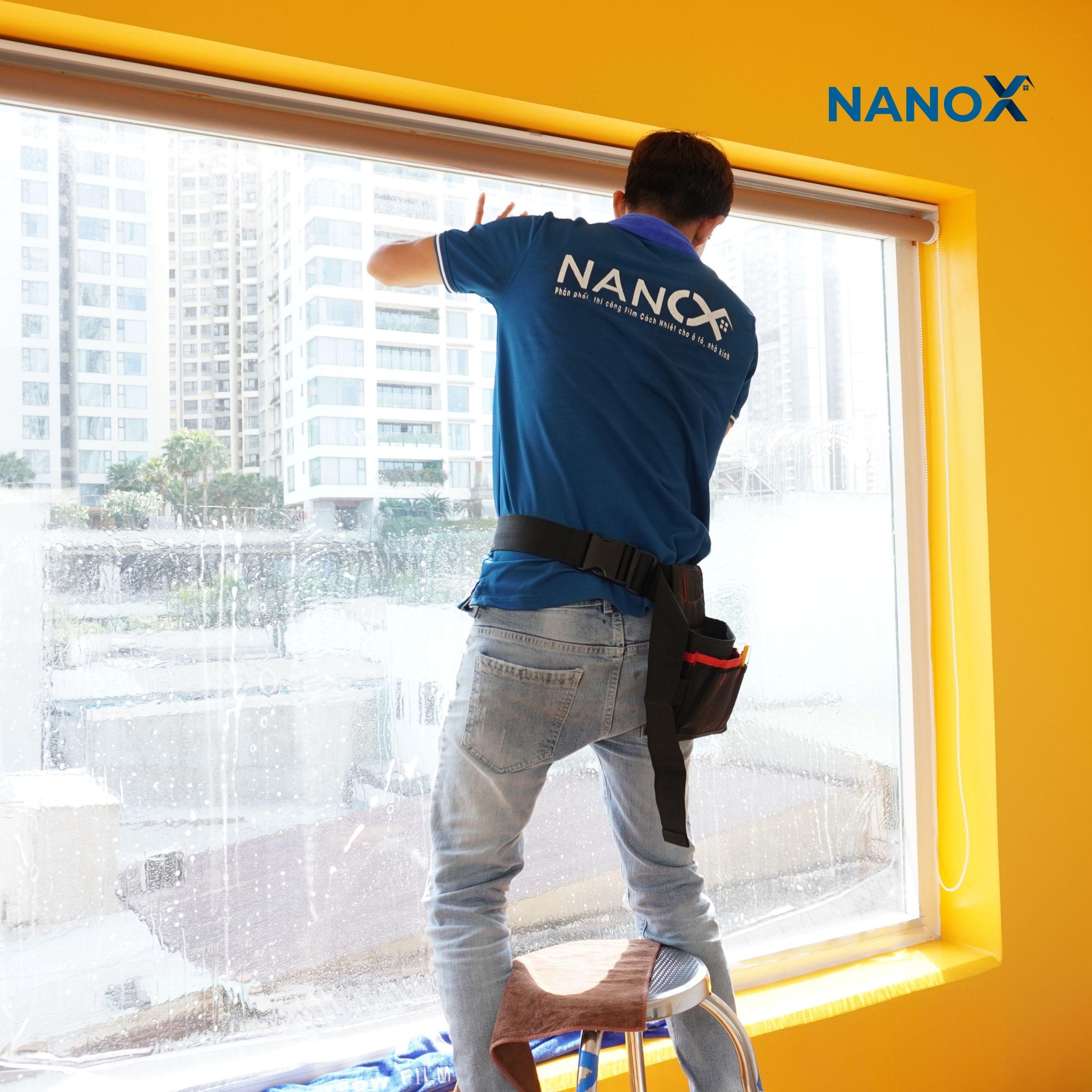 Phim cách nhiệt cửa kính NanoX A75 trong suốt chống nắng cho nhà ở &amp; văn phòng