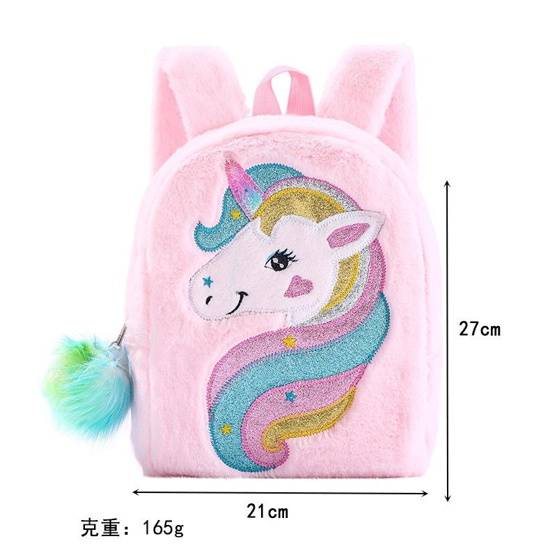 Balo ngựa Pony bông mịn- Ba lô trẻ em Mh: B0217-B0218