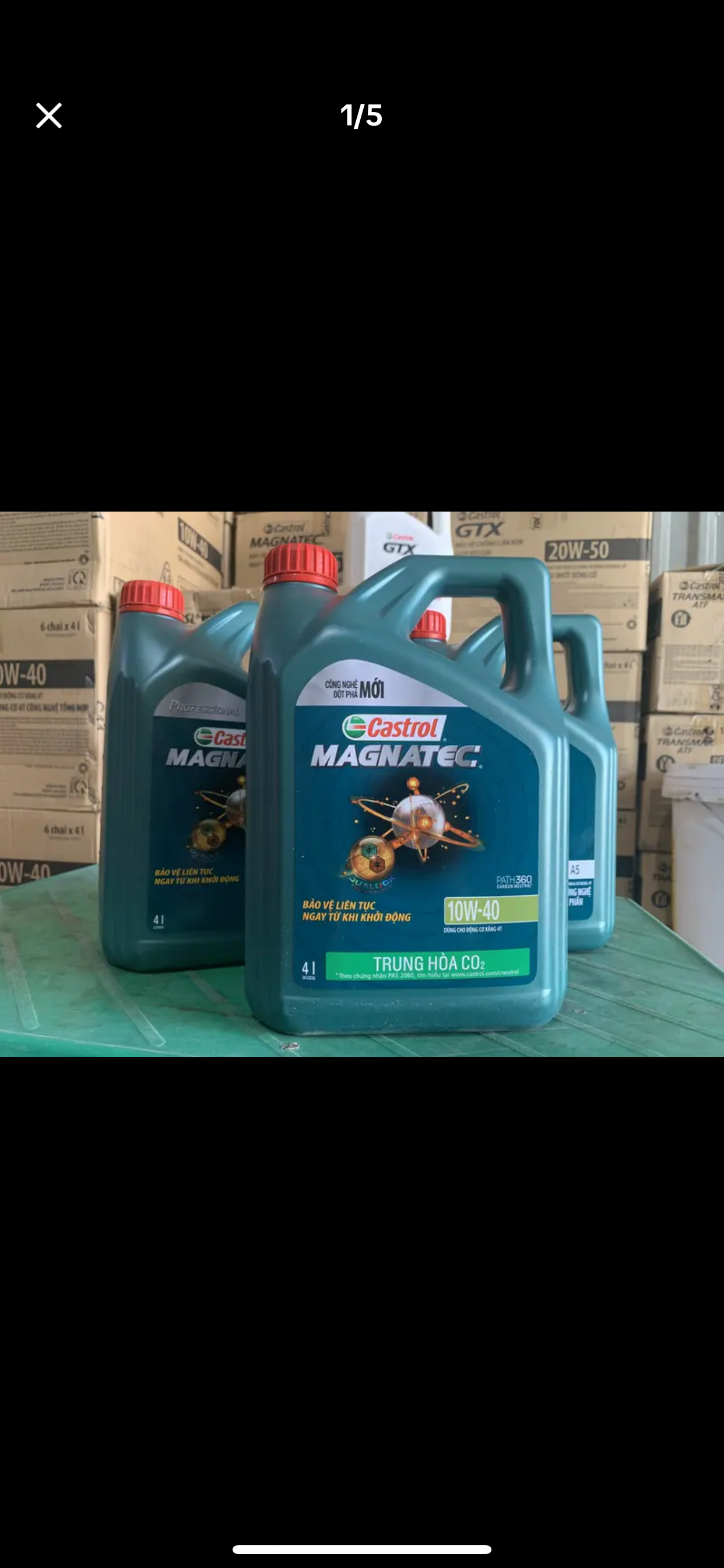 Nhớt ô tô, nhớt tổng hợp CASTROL MAGNATEC 10W40 4Lit