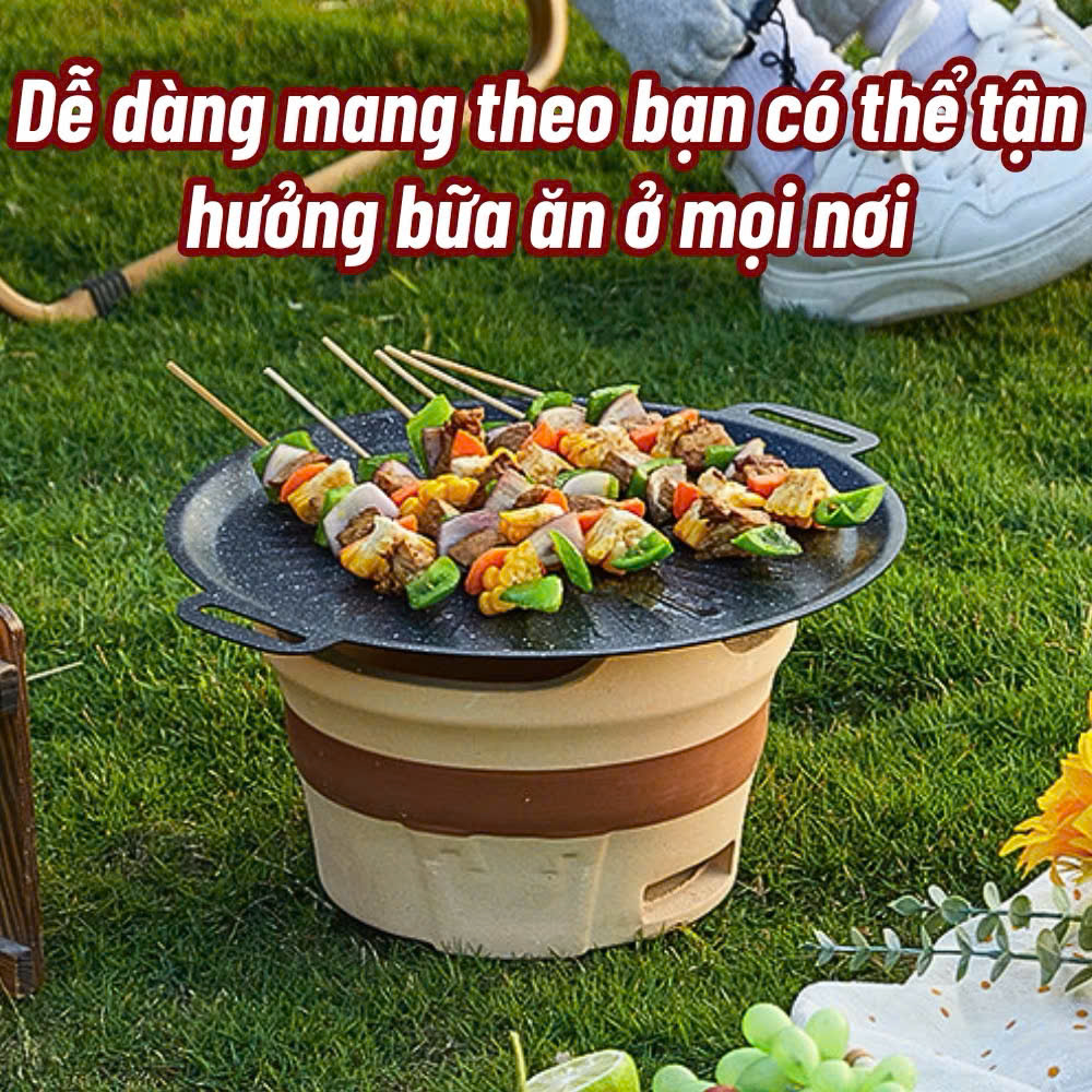 Chảo Vân Đá Nướng Không Dầu Chống Dính Size 34cm, Chảo Nướng Thịt BBQ Hàn Quốc Dùng Cho Mọi Loại Bếp - HÀNG CHÍNH HÃNG MINIIN