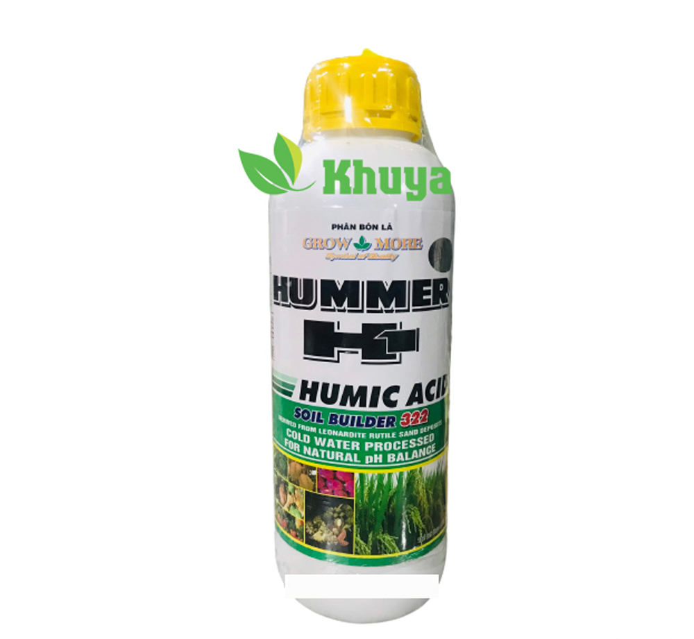 Phân bón lá Growmore Humer H1 Humic Acid 322 loại 1 lít