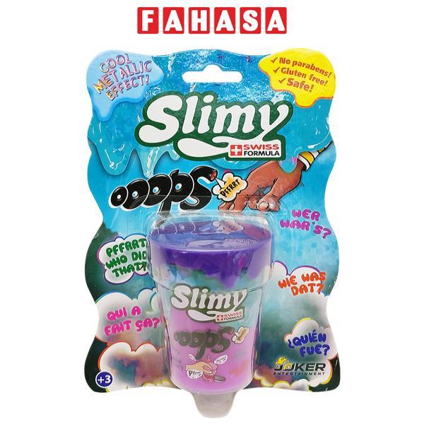 Chất Nhờn Ma Quái Slime - Oops Ánh Kim - Tím - Slimy 46080/PUR