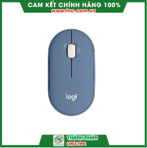 Chuột không dây Logitech Pebble M350 màu xanh dương (Blue Berry)(910-006667)- Hàng chính hãng