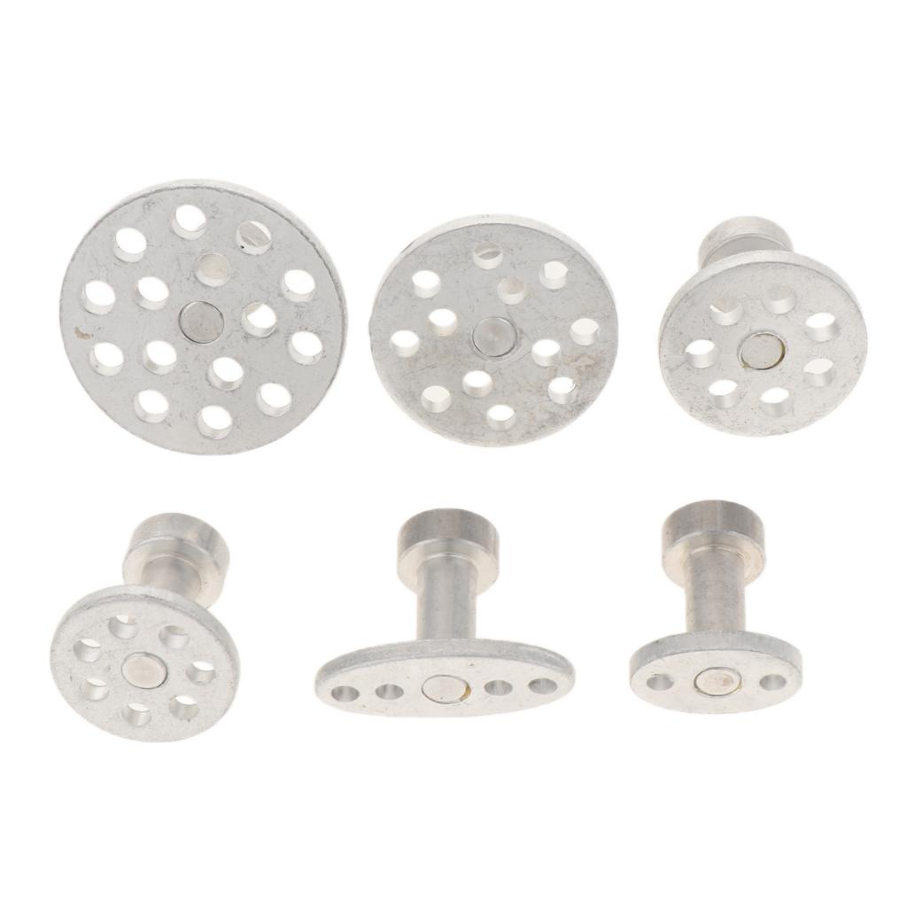 6 Sizes Auto Tool Kit Aluminum Glue Puller Tabs for Car Paintless Repair