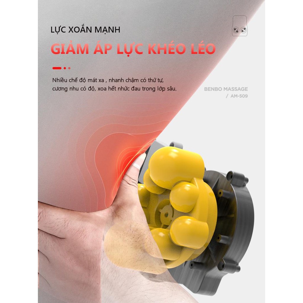 Gối Massage Cổ Vai Gáy Hồng Ngoại Đa Năng 20 Bi Cao Cấp, Bảo Hành 12 Tháng