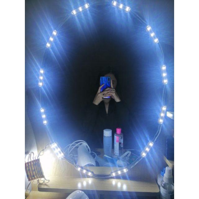 Đèn led gắn gương trang điểm siêu sáng, Đèn led gắn bàn phấn đa năng chuỗi led cho tủ bếp gương nhà tắm đa năng