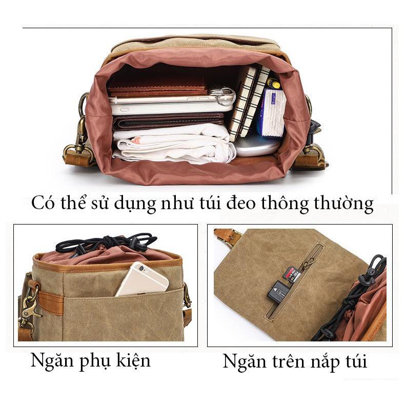 Túi đựng máy ảnh vải canvas K67