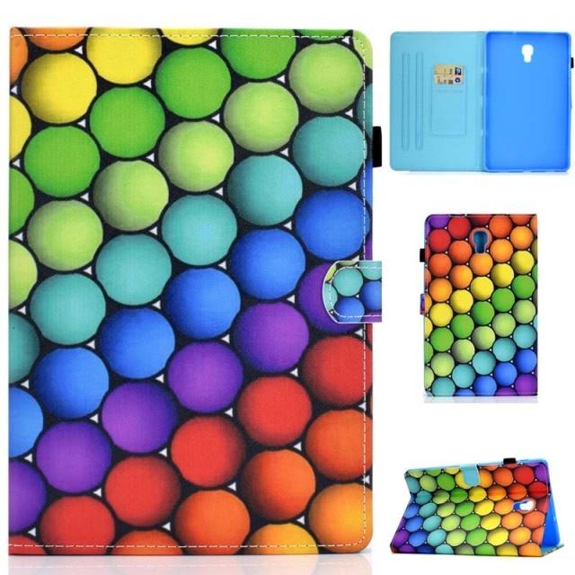 Bao Da Nắp Gập Từ Tính Phong Cách Retro Kèm Giá Đỡ + Phim Dán + Bút Cho Samsung Galaxy Tab A 10.5 T590 T595 T597 Sm-T590