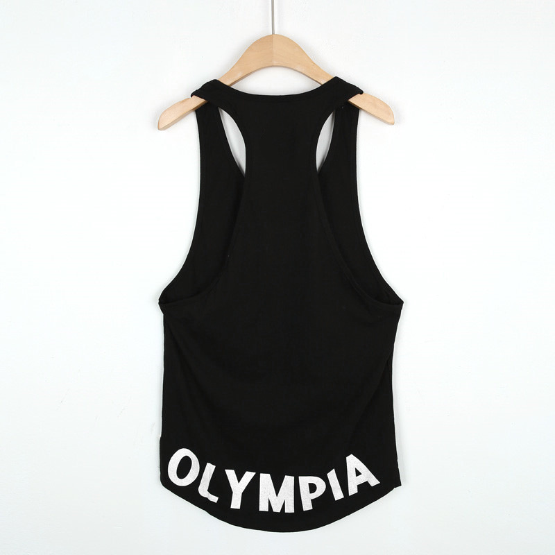 Ba lỗ nam tập gym OLYMPIA - Mẫu áo ba lỗ cổ điển với 3 tông màu cơ bản: trắng, đen, xanh lá -  M