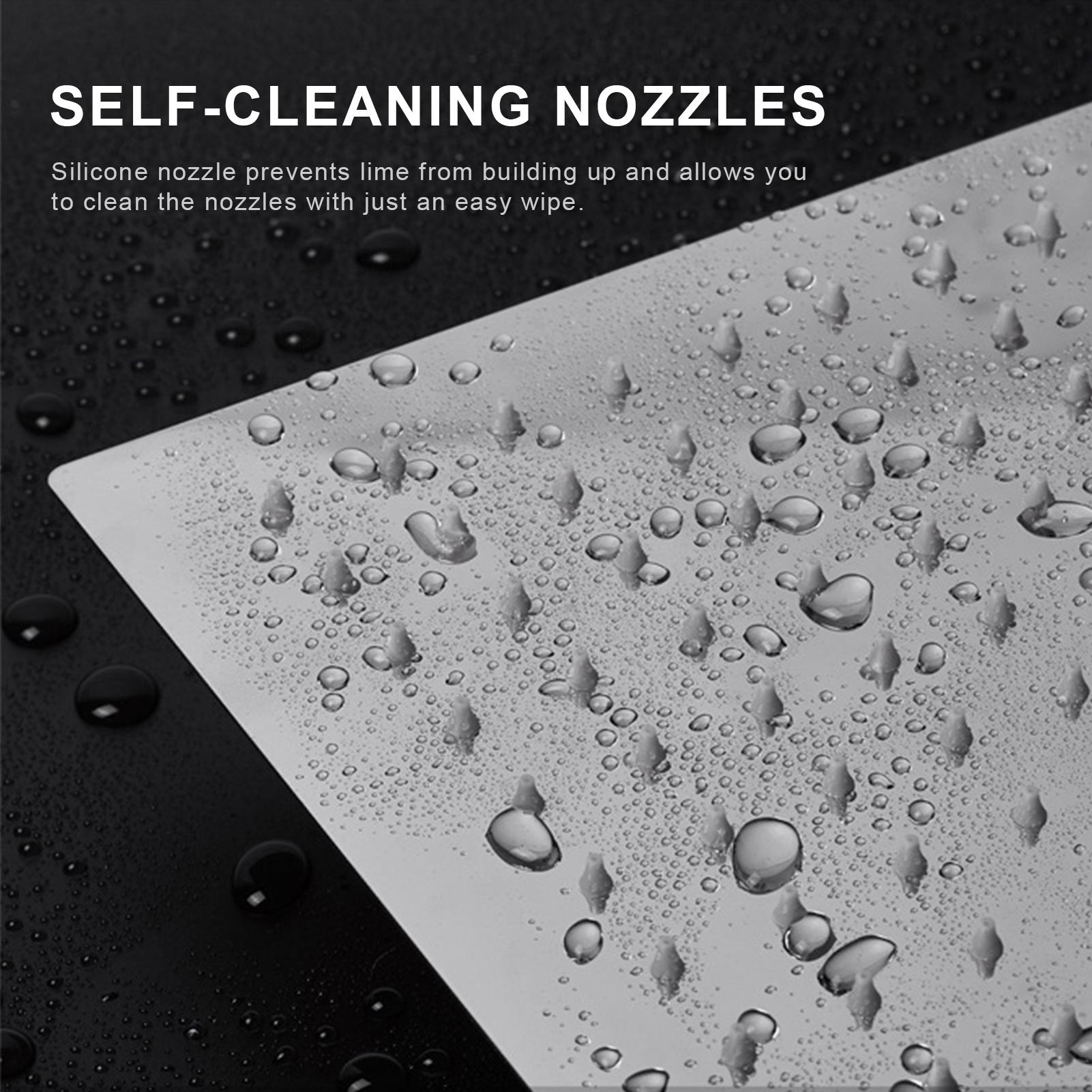 Vòi sen phun mưa áp suất cao 12 inch với cánh tay mở rộng 11 inch bằng thép không gỉ Hình vuông