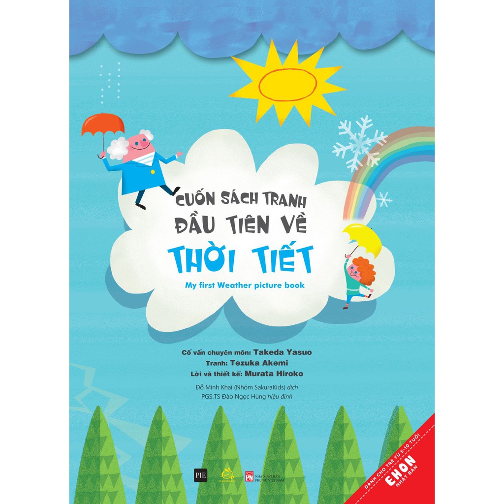 Sách Ehon Nhật Bản - Cuốn sách tranh đầu tiên về Thời tiết - Dành cho bé từ 5-10 tuổi - Ehomebooks