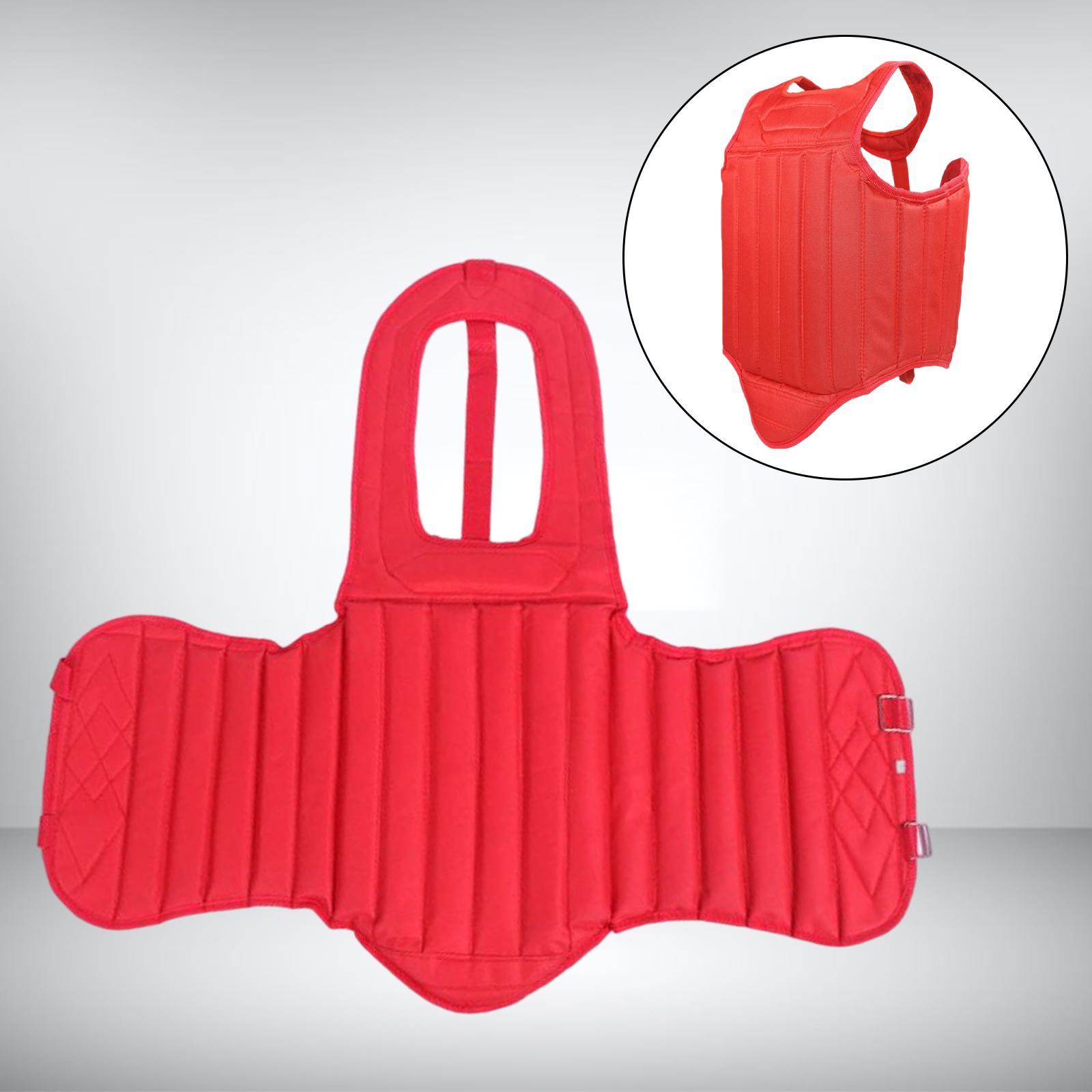 Unisex Karate Chest Guard Taekwondo Protector Muay Thai Rib  Armour