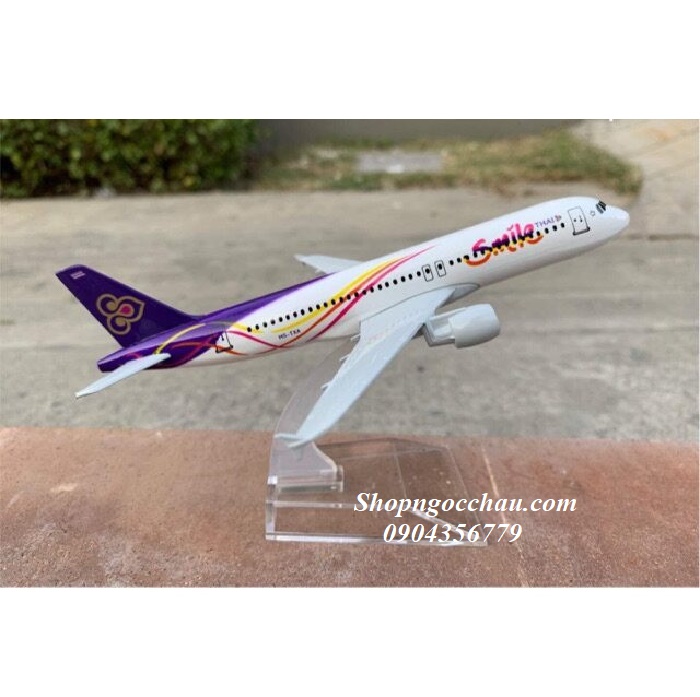 Mô hình máy bay tĩnh A320 Thai S_mi_le16cm